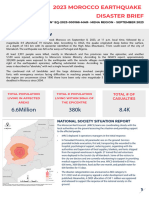 Morocco Earthquake Disaster Brief September 2023