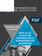 Tramitación Y Auxilio: TEMA 8.1. EL Cuerpo de Letrados de La Administración de Justicia