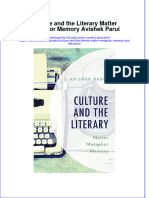 Ebook Culture and The Literary Matter Metaphor Memory Avishek Parui Online PDF All Chapter