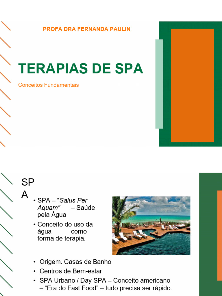 Terapias de SPA | PDF | Spa | Massagem