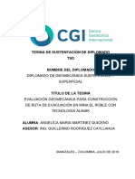 Tesina TSD Diplomado de Geomecanica Angelica Maria Martinez Quiceno