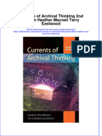 Currents of Archival Thinking 2Nd Edition Heather Macneil Terry Eastwood Online Ebook Texxtbook Full Chapter PDF