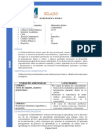 Silabo MATEMATICA BASICA