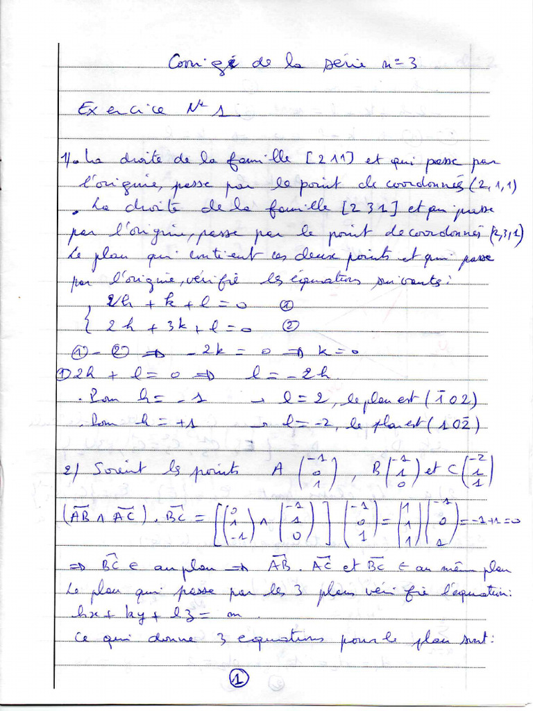 Solution Exercices Serie N3 | PDF