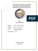 Informe de Alimento Balanceado Cuy