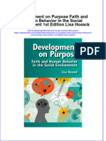 Development On Purpose Faith and Human Behavior in The Social Environment 1St Edition Lisa Hosack Online Ebook Texxtbook Full Chapter PDF
