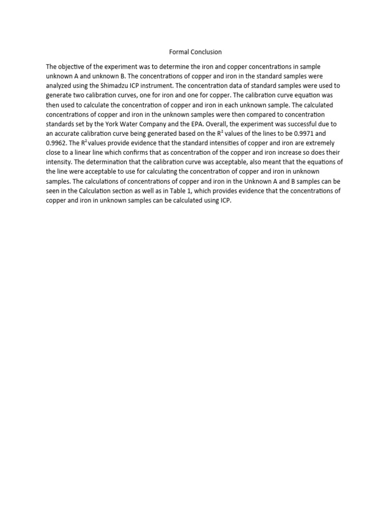 Formal Conclusion | PDF
