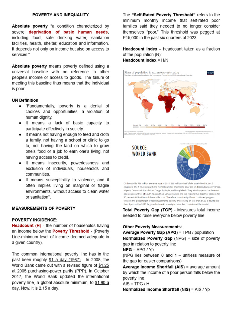 Understanding Poverty and Inequality | PDF | Cost Of Living | Poverty