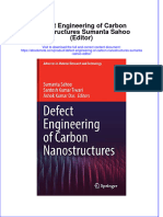 Download ebook Defect Engineering Of Carbon Nanostructures Sumanta Sahoo Editor online pdf all chapter docx epub 