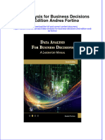 Data Analysis For Business Decisions 2Nd Edition Andres Fortino Online Ebook Texxtbook Full Chapter PDF