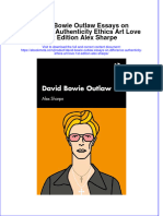 David Bowie Outlaw Essays On Difference Authenticity Ethics Art Love 1St Edition Alex Sharpe Online Ebook Texxtbook Full Chapter PDF