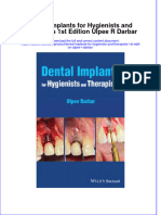 Ebook Dental Implants For Hygienists and Therapists 1St Edition Ulpee R Darbar Online PDF All Chapter