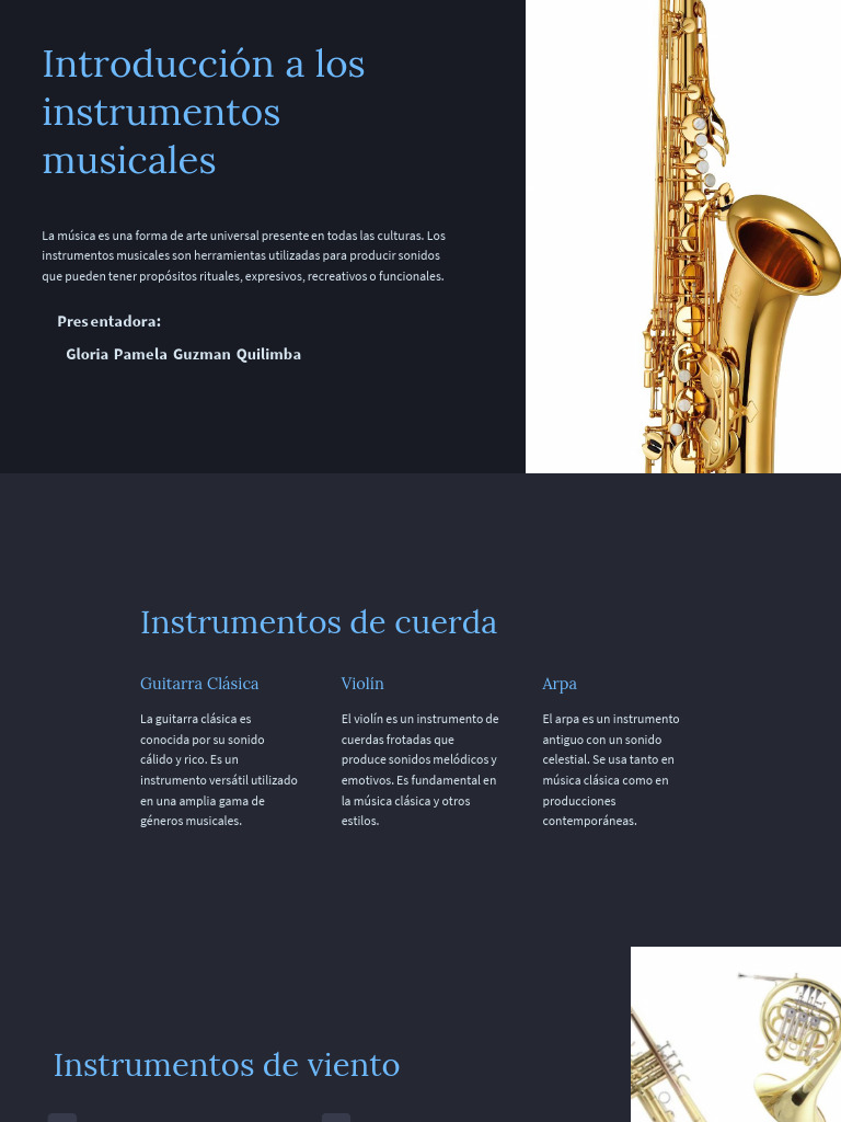 Guía de Instrumentos Musicales | PDF | Instrumentos musicales | Kit de ...