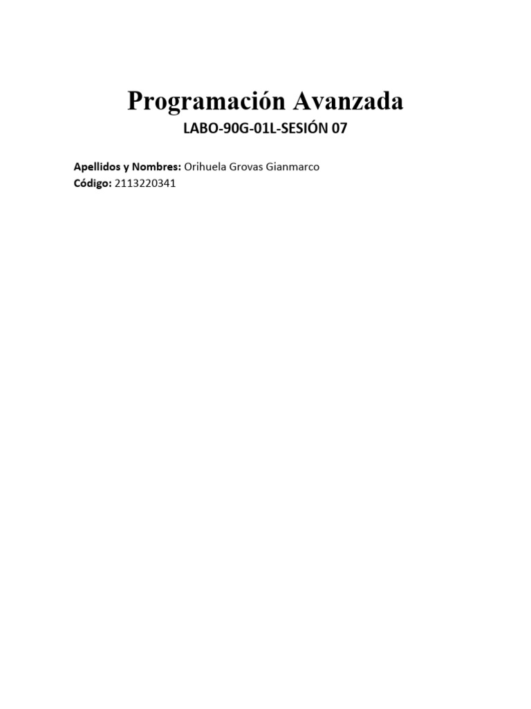 Java Programación Avanzada: Ejercicios | PDF | Computer Programming ...