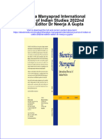 Ebook Bharatiya Manyaprad International Journal of Indian Studies 2022Nd Edition Editor DR Neerja A Gupta Online PDF All Chapter