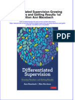 Download Differentiated Supervision Growing Teachers And Getting Results 1St Edition Ann Mausbach online ebook  texxtbook full chapter pdf 