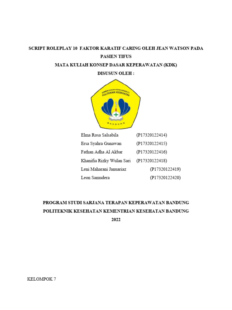 Script Peran: 10 Faktor Karatif Caring | PDF