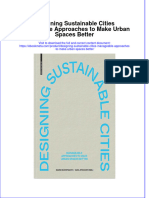 Download Designing Sustainable Cities Manageable Approaches To Make Urban Spaces Better online ebook  texxtbook full chapter pdf 