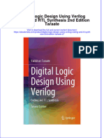 Ebook Digital Logic Design Using Verilog Coding and RTL Synthesis 2Nd Edition Taraate 2 Online PDF All Chapter
