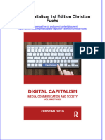 Ebook Digital Capitalism 1St Edition Christian Fuchs Online PDF All Chapter