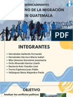 Desencadenantes del fenómeno de la migración en Guatemala.