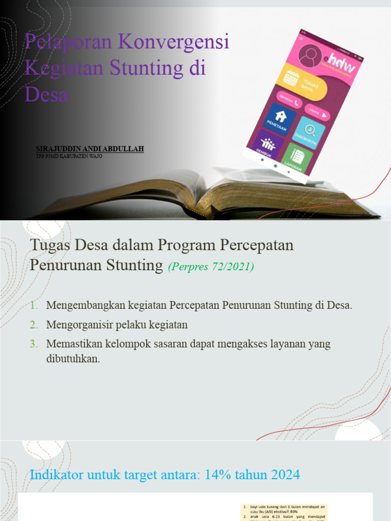 Laporan Konvergensi Stunting Desa | PDF