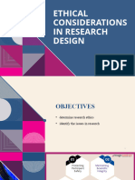 Ethical Considerations in Research Design