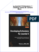 Developing Joomla 5 Extensions 1 Converted Edition Carlos M Camara Mora Online Ebook Texxtbook Full Chapter PDF