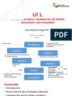UT 1. Estructura Física y Quimica de Los Ácidos Nucleicos