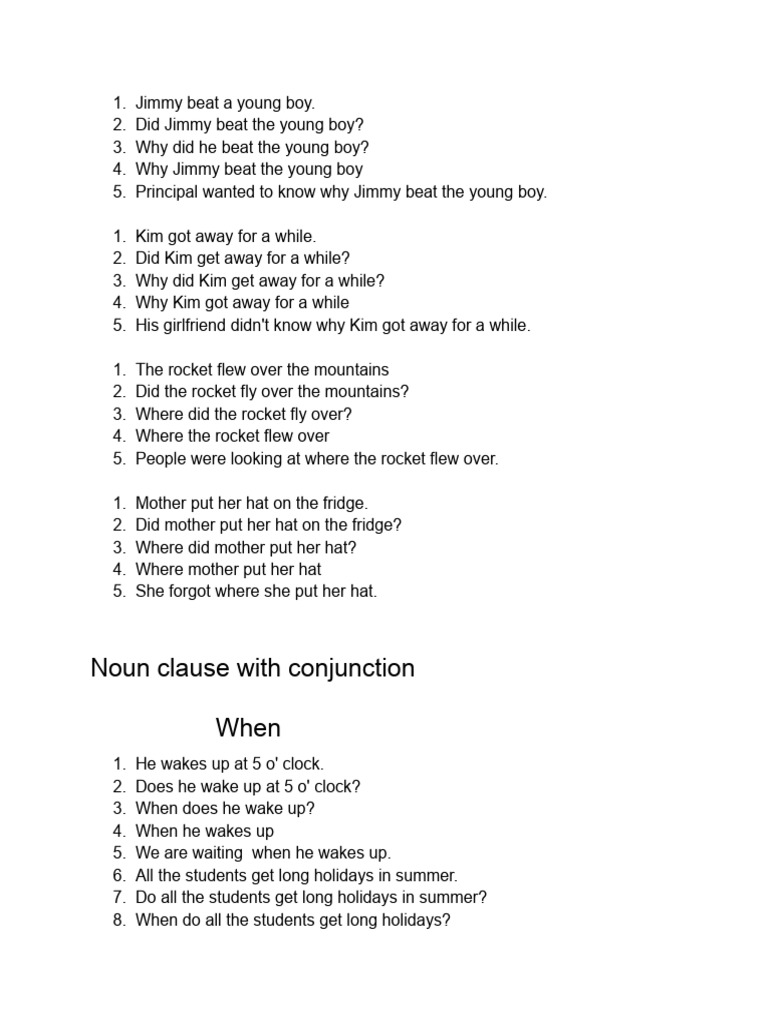 Writing Exercise Pdf