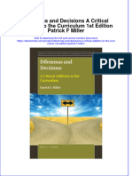 Dilemmas and Decisions A Critical Addition To The Curriculum 1St Edition Patrick F Miller Online Ebook Texxtbook Full Chapter PDF