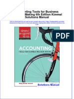 PDF Accounting Tools For Business Decision Making 6Th Edition Kimmel Solutions Manual Online Ebook Full Chapter