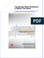 PDF Abnormal Psychology Nolen Hoeksema 6Th Edition Test Bank Online Ebook Full Chapter