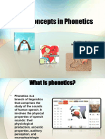Basic Concepts Phonetics Phonology