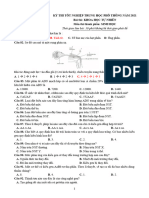 33. Đề thi thử TN THPT 2021 - Môn Sinh - Bộ đề chuẩn cấu trúc minh họa - Đề 33 - File word có lời giải