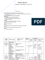 Proiect Didactic - Cls A Xi A CNCH 2023