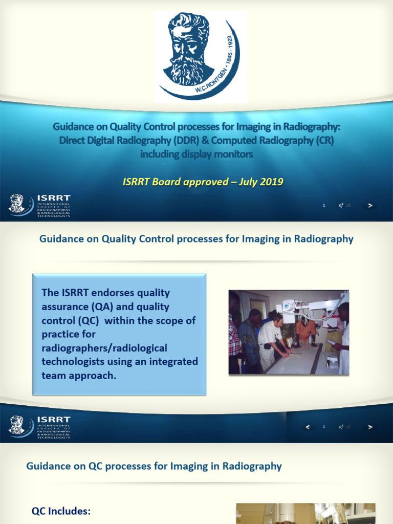 Quality Control in Radiography QA | PDF | Radiography | Medical Imaging