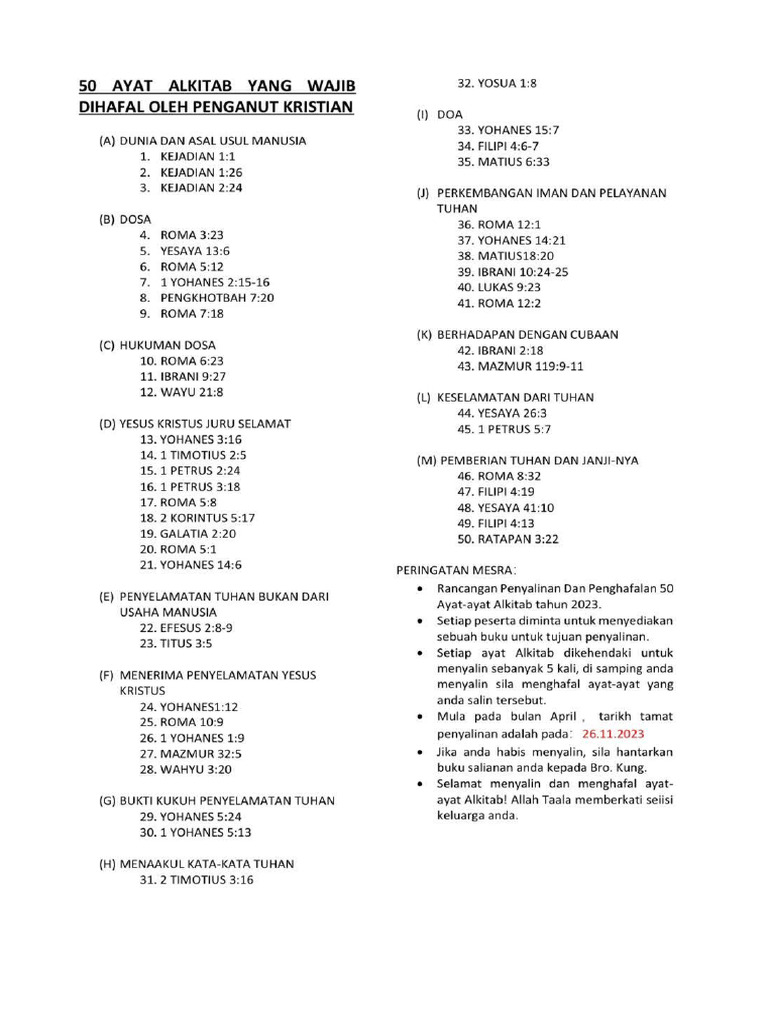 50 Ayat Alkitab Pdf