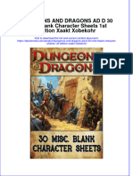 Ebook Dungeons and Dragons Ad D 30 Misc Blank Character Sheets 1St Edition Xaakt Xobekohr Online PDF All Chapter