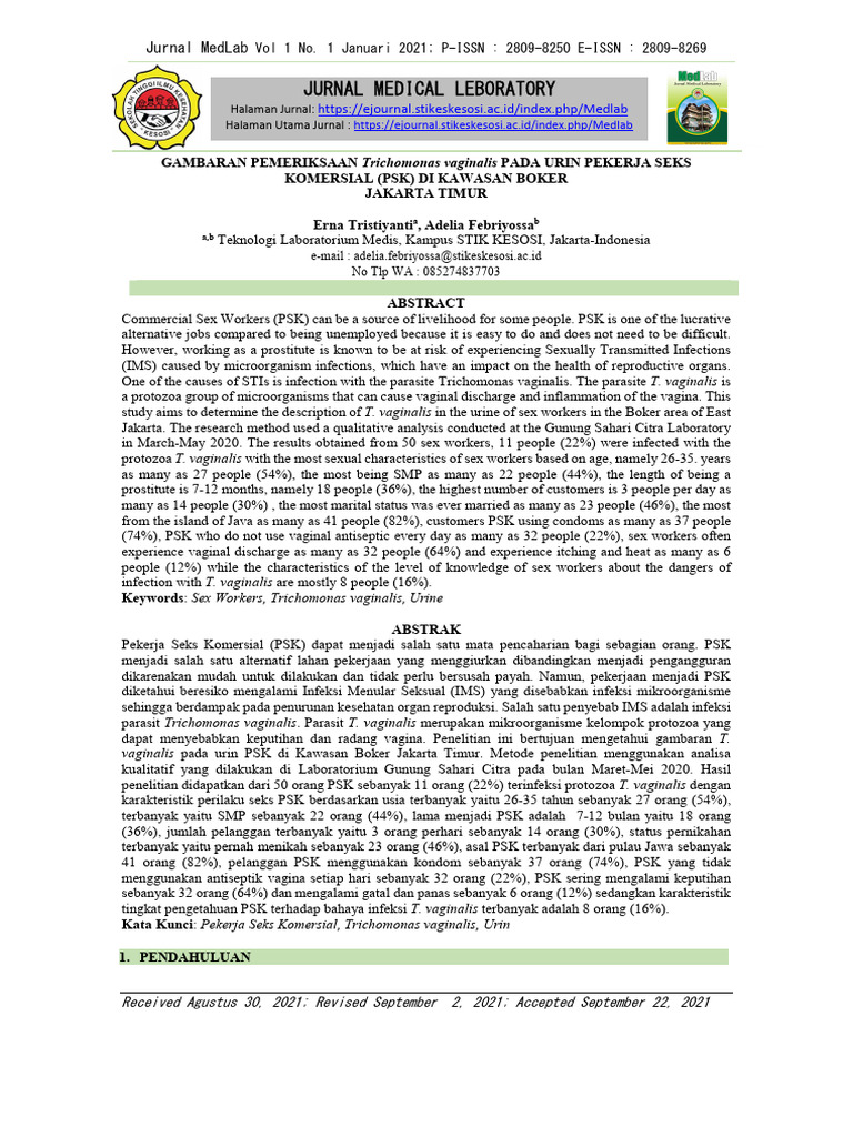 Jurnal Medical Leboratory | PDF | Pengembangan Diri | Kesehatan Holistik