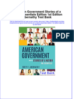 PDF American Government Stories of A Nation Essentials Edition 1St Edition Abernathy Test Bank Online Ebook Full Chapter