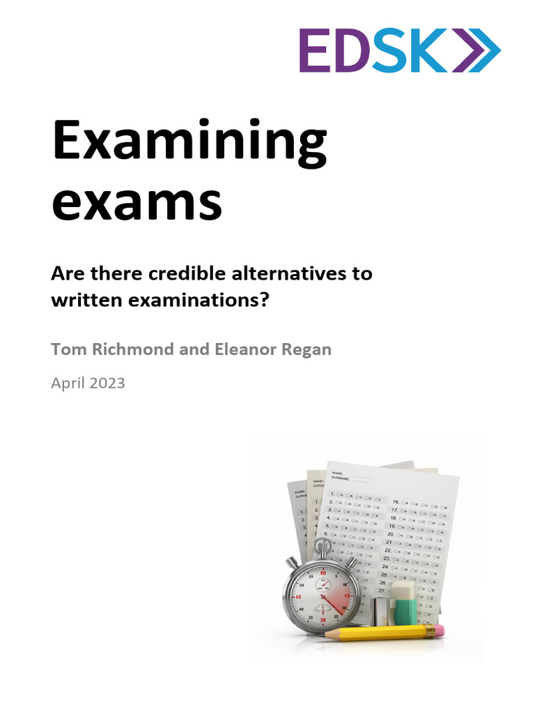 EDSK Examining Exams | PDF | Educational Assessment