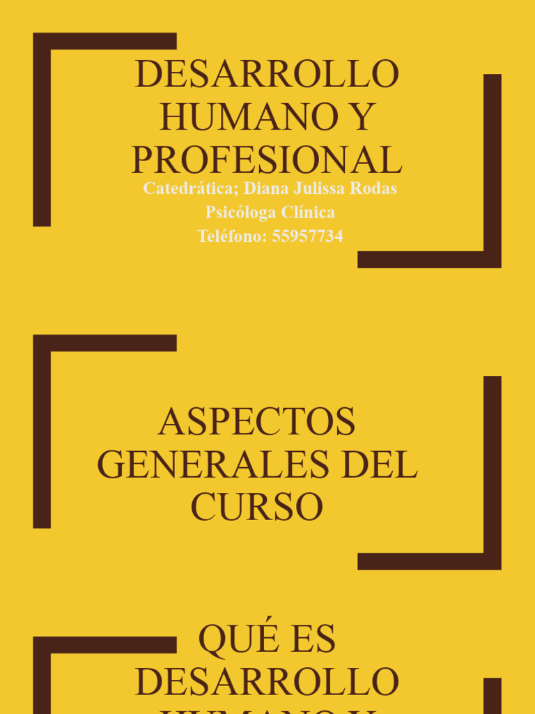 1ERA psico CLASE ASPECTOS GENERALES DEL CURSO DESARROLLO HUMANO Y ...