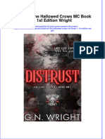 Download Distrust The Hallowed Crows Mc Book 1 1St Edition Wright online ebook  texxtbook full chapter pdf 