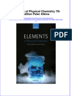 Elements of Physical Chemistry 7Th Edition Peter Atkins Online Ebook Texxtbook Full Chapter PDF