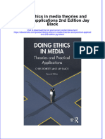 Download Doing Ethics In Media Theories And Practical Applications 2Nd Edition Jay Black online ebook  texxtbook full chapter pdf 