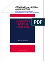 Download Elements Of Thai Civil Law 1St Edition Alessandro Stasi online ebook  texxtbook full chapter pdf 