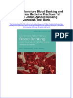 Clinical Laboratory Blood Banking and Transfusion Medicine Practices 1st Edition Johns Zundel Blessing Denesiuk Test Bank