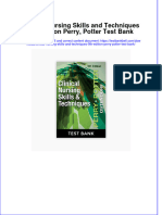 PDF Clinical Nursing Skills and Techniques 9Th Edition Perry Potter Test Bank Online Ebook Full Chapter