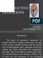Destructive Operations